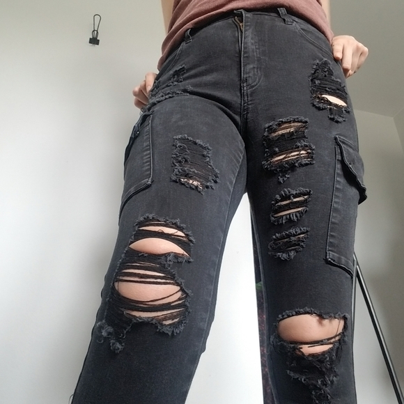 Fashion Nova black Highwaist skinny jeans - Picture 2 of 9